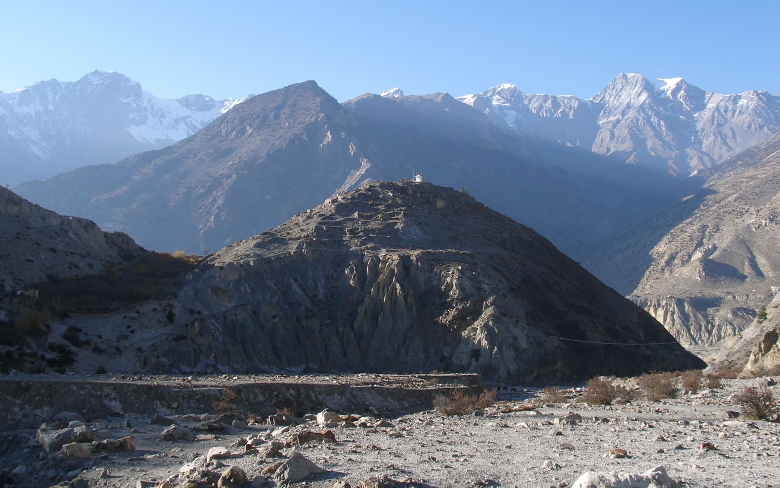 The Kali Gandaki valley cutting through the Mustang desert in Nepal